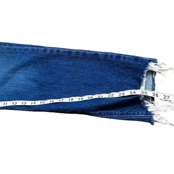 Levi's 501 Original Cropped Straight Leg Jeans- Charleston Fun - Picture 13 of 13